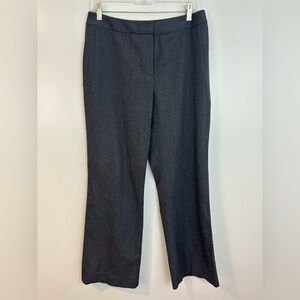 Lafayette 148 Grey Wool Trouser Dress Cropped Ankle Pants Size 8